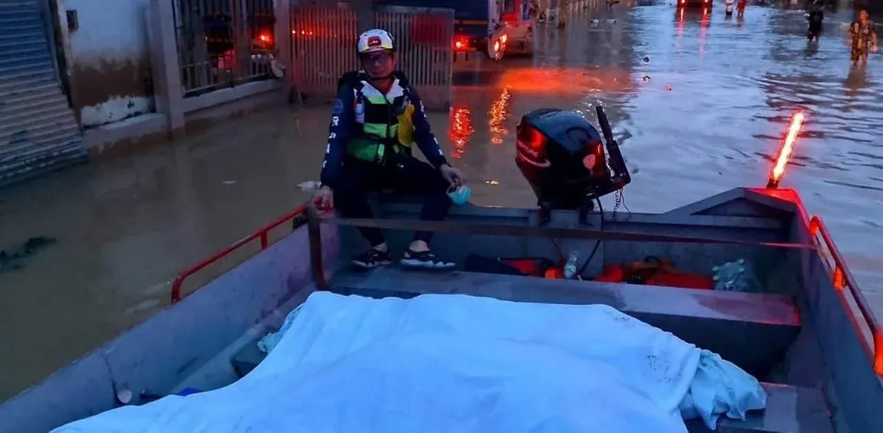 하띠야이 홍수 현장