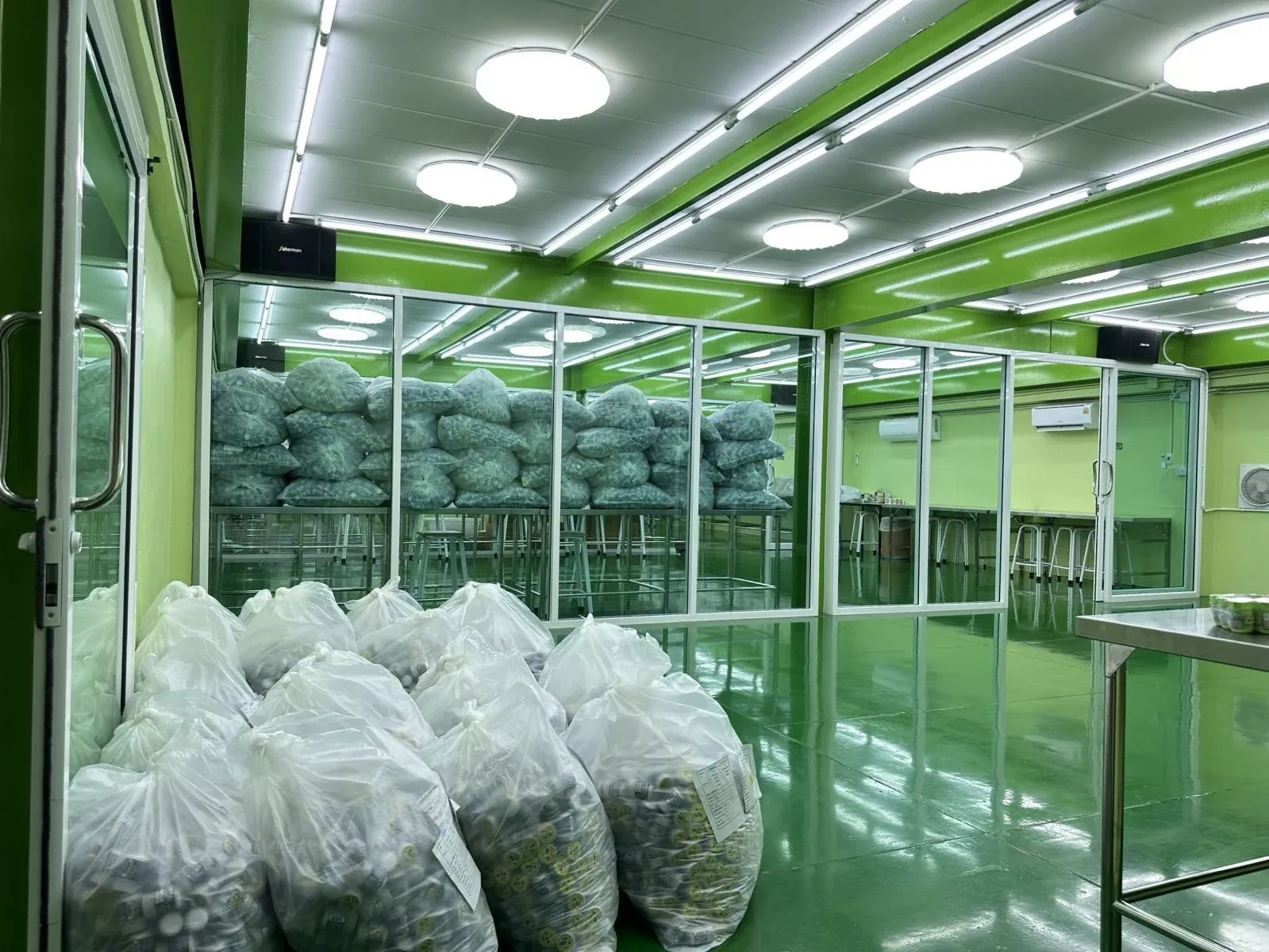 홍타이 공장 점검 현장