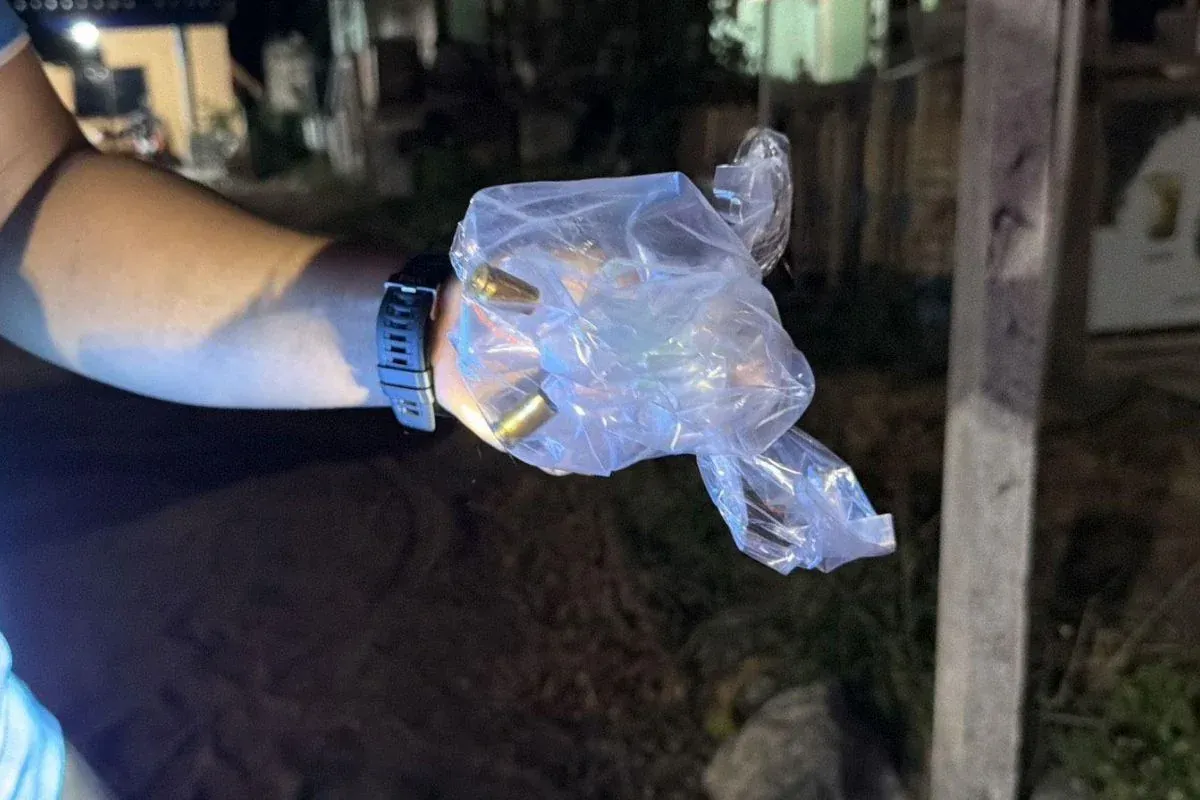 파타야 총격 현장에서 발견된 9mm 탄피