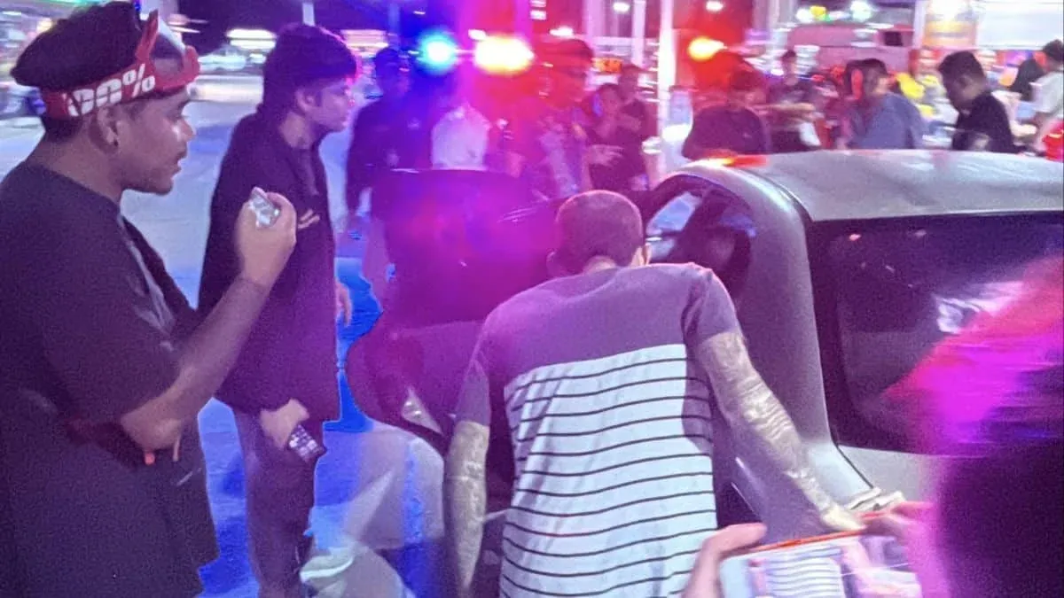 파타야 자동차 구조 현장