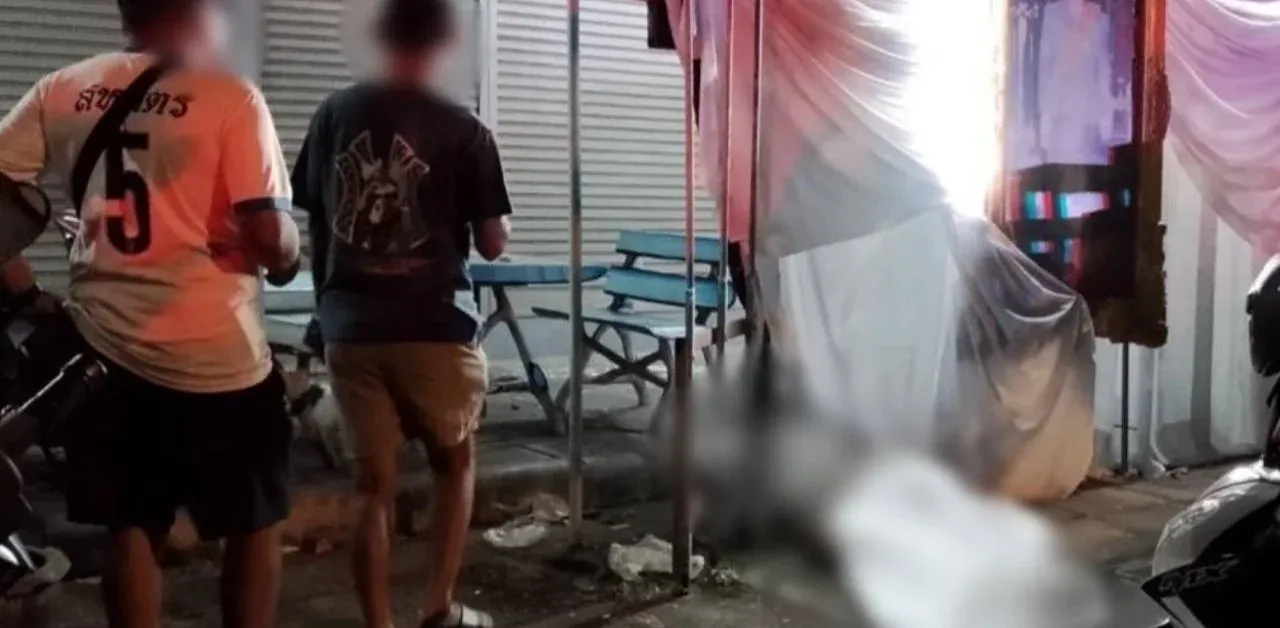 논타부리 콘도 추락 사건 현장