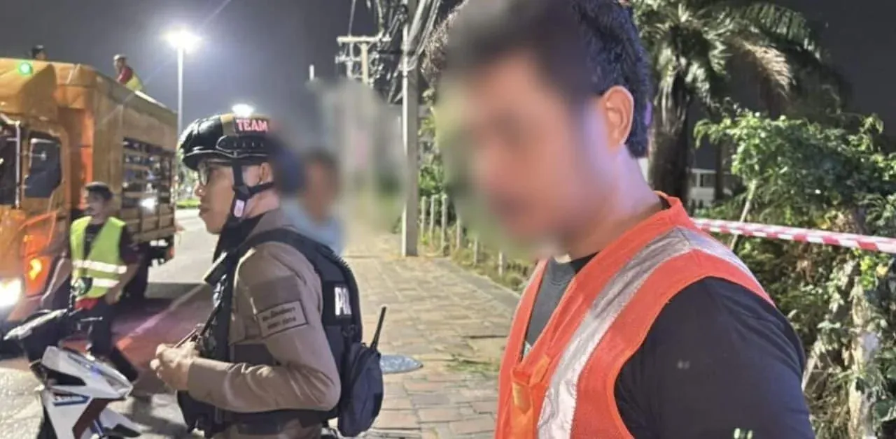 사고 현장 파손된 오토바이