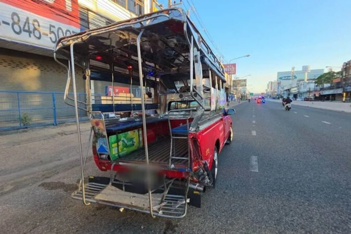 촌부리 교통사고 현장