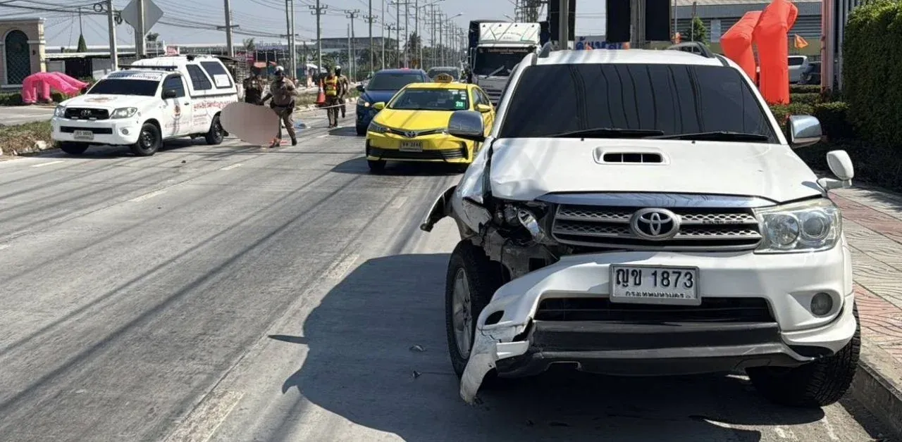 경찰 조사를 받는 가해 운전자