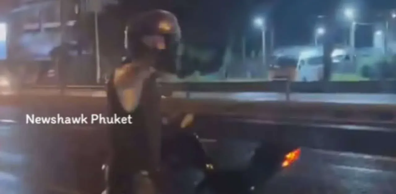 푸켓 도로 분쟁 현장