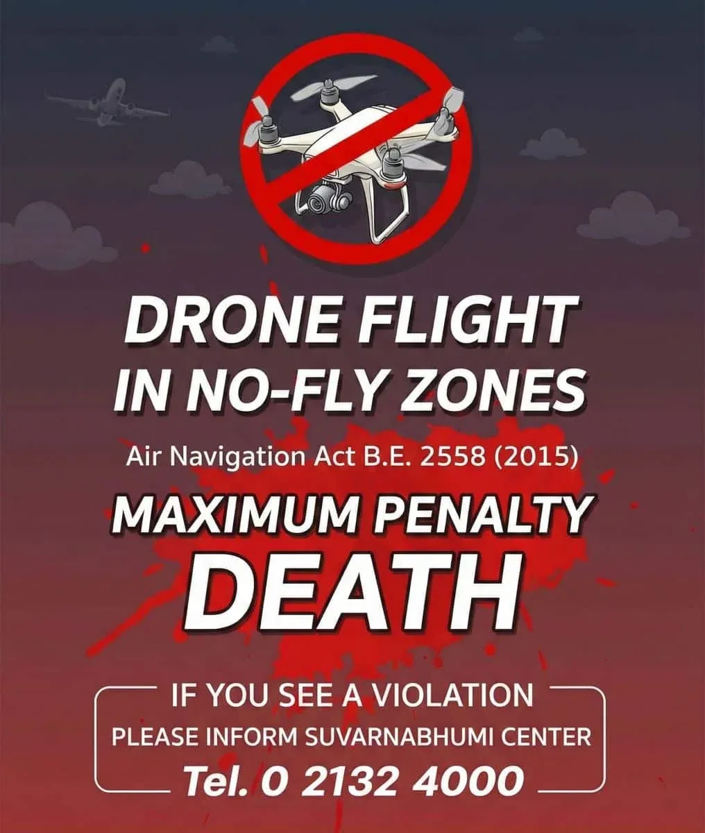 태국 항공법 2015 처벌 규정 인포그래픽