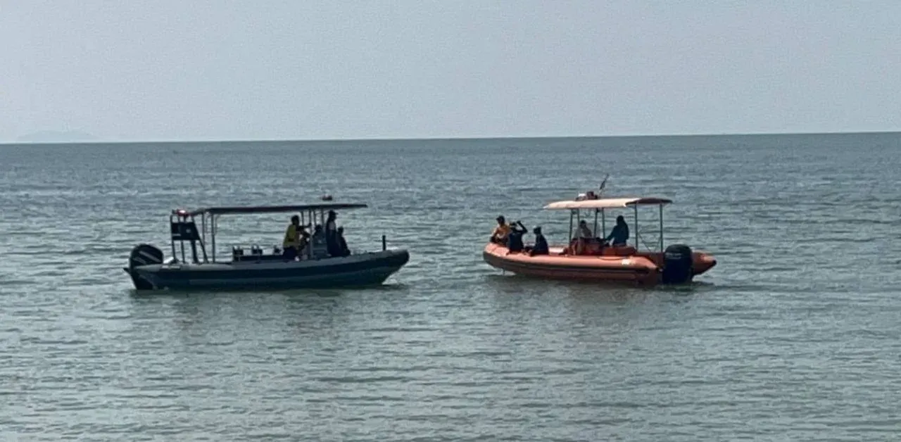 파타야 해상 사고 현장