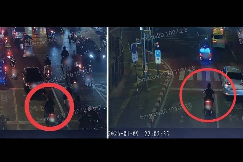 CCTV로 추적된 오토바이 절도 현장