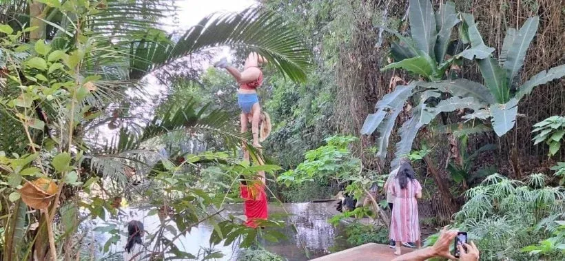 치앙마이 왓 파랏 사원 경고문