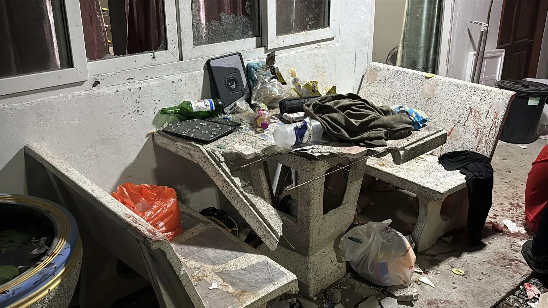 파타야 탁구공 폭탄 사고 현장