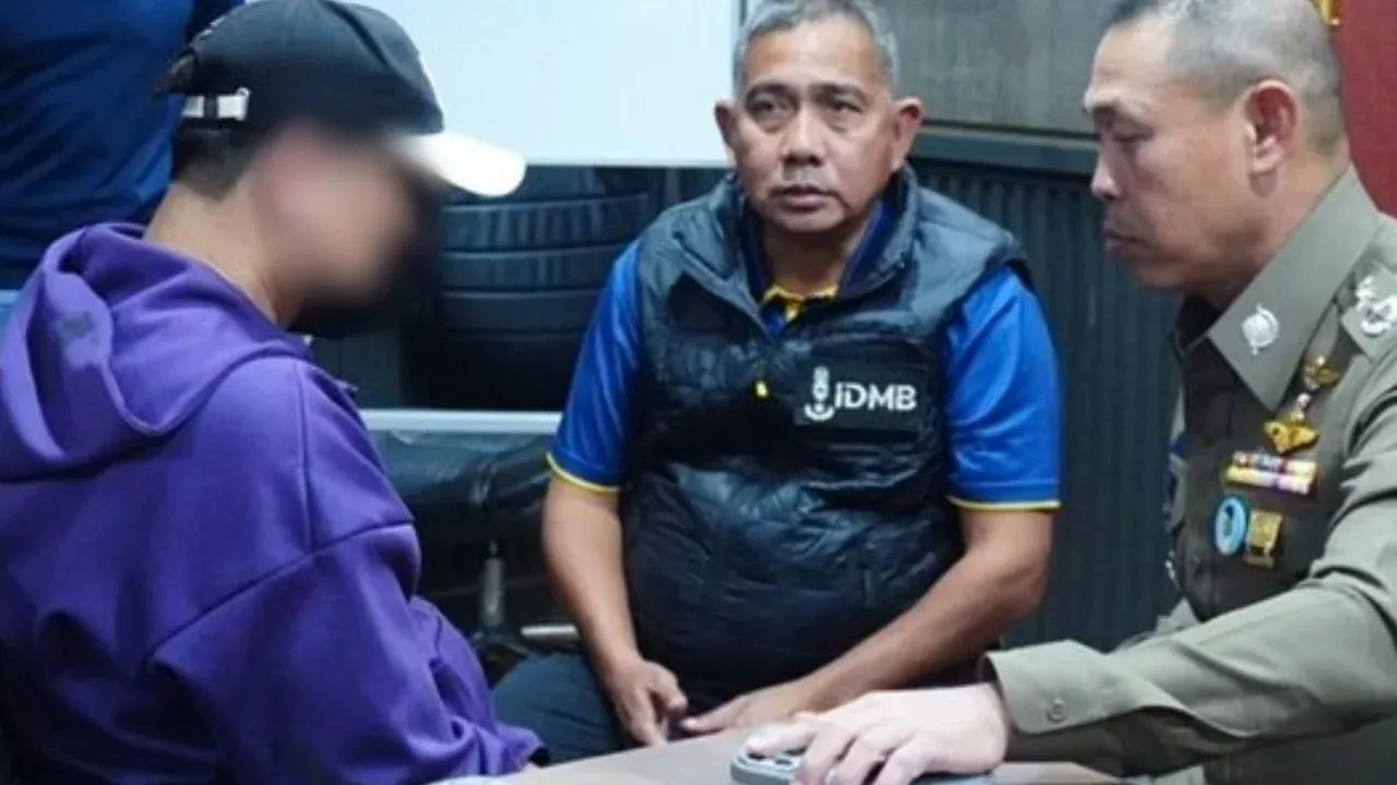 용의자 심문 장면