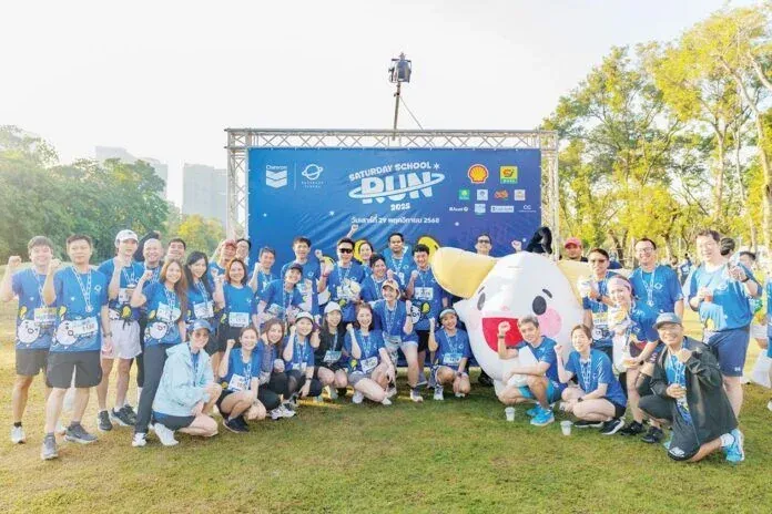 토요학교 런 참가자들