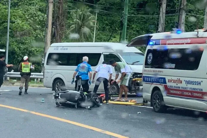 오토바이 사고 현장