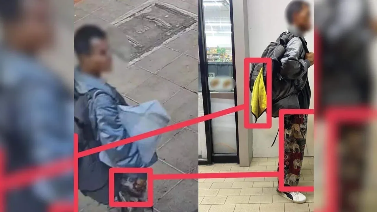 체포된 용의자와 압수된 물품