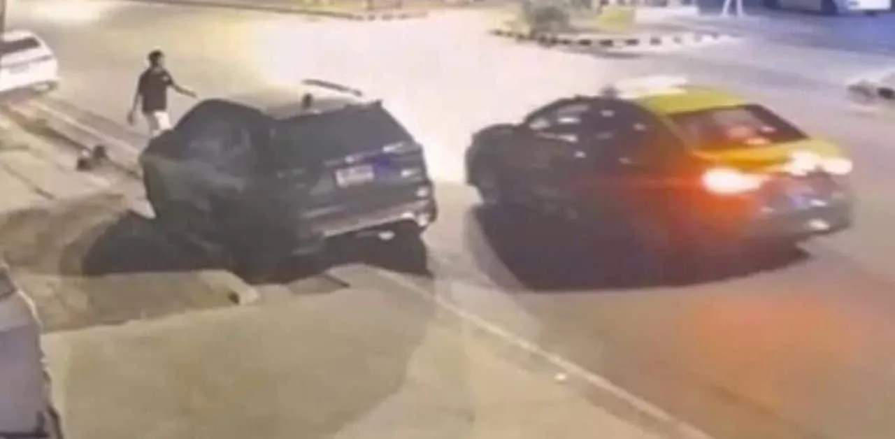 방콕 고속도로 총격 현장