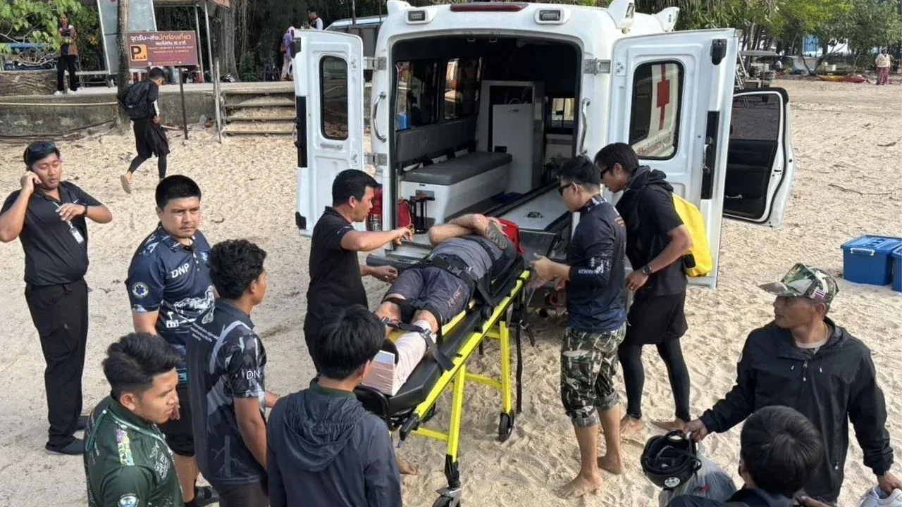 패러글라이딩 사고 현장