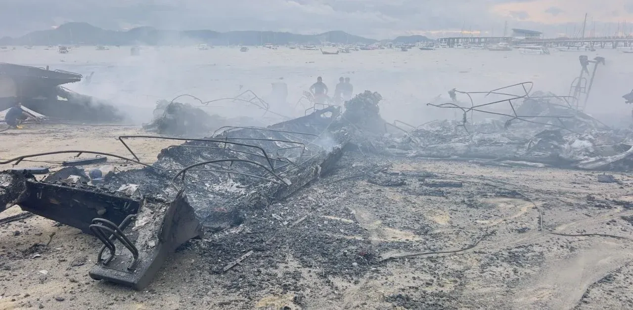 화재 진압 후 현장