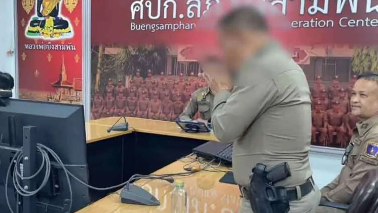 가해 경찰관 사과 장면