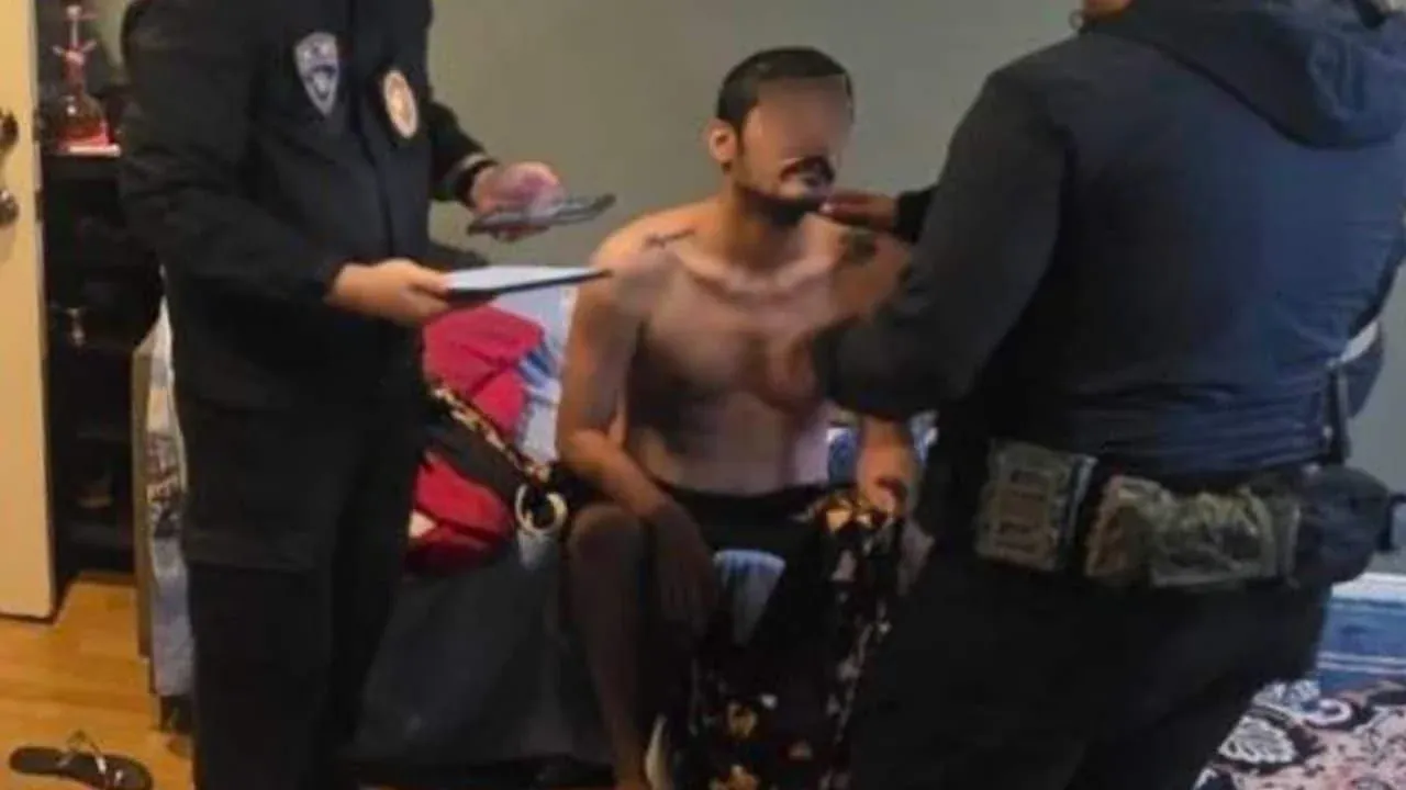 체포된 이란인 소매치기범