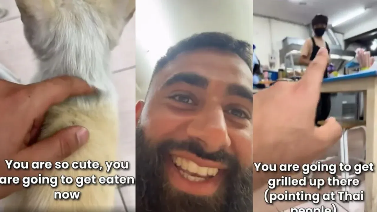 식당에서 불쾌한 발언을 하는 인플루언서