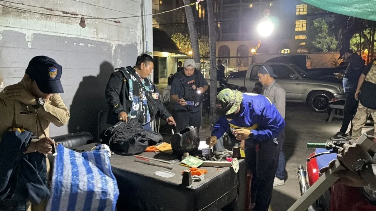 파타야 마약 단속 현장