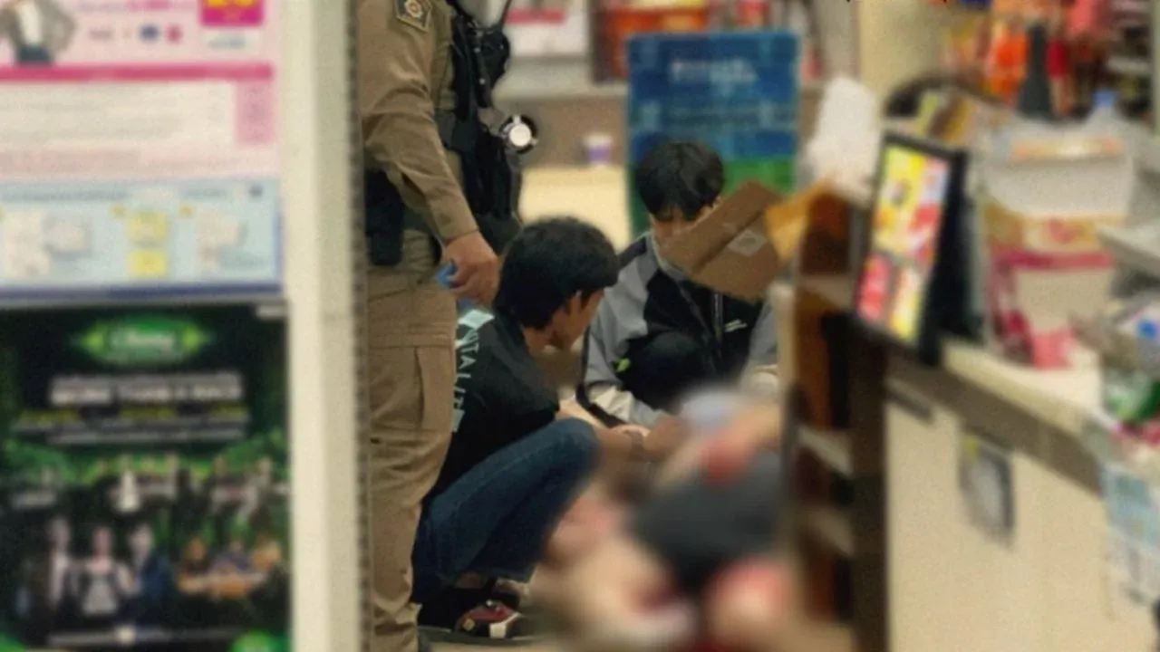 파타야 흉기 사건 현장 사진