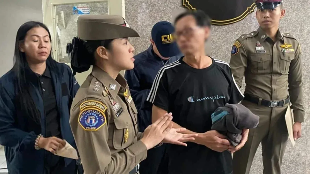 홍콩 살인 사건 용의자 체포 현장