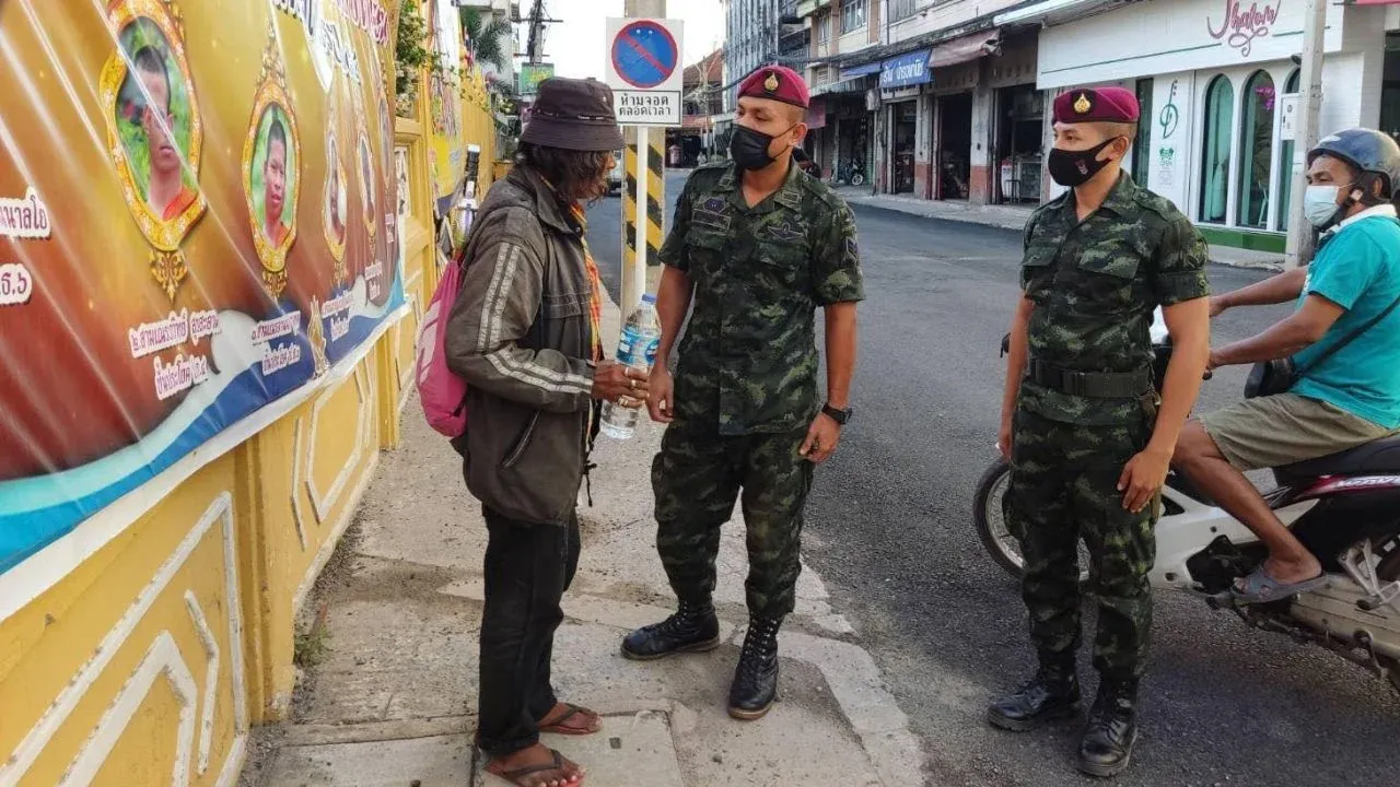 카오코 전투 참전용사가 나콘라차시마 거리에서 발견된 모습