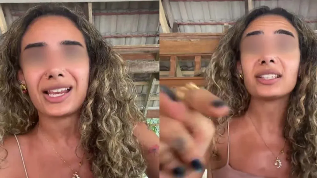 틱톡에 올린 태국 여행 영상 캡처