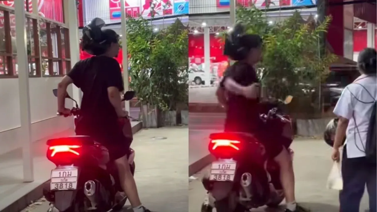 푸켓 도로 분쟁에서 태국 여학생을 위협하는 외국인