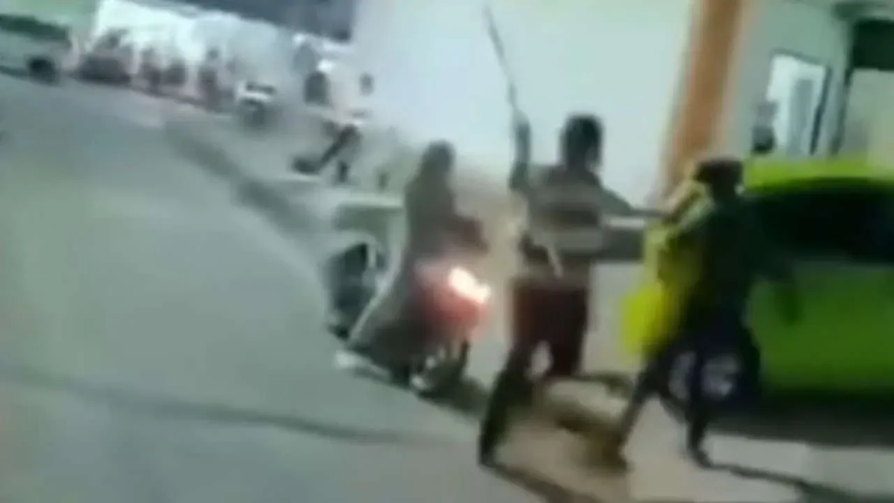 파타야 배달 라이더 폭행 현장