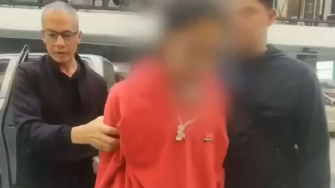 용의자 체포 관련 보도 사진