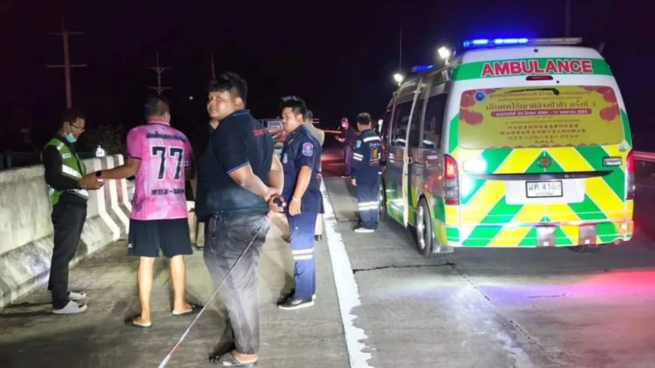 나콘라차시마 고속도로 총격 사건 수사 현장