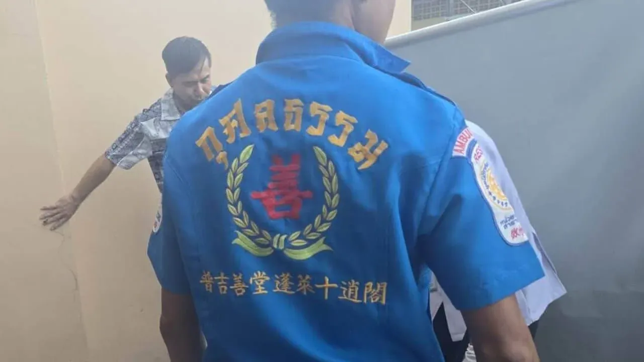 푸켓 파통 호텔 추락 사고 현장