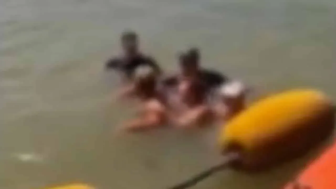 파타야 좀티엔 해변 제트스키 사고 현장