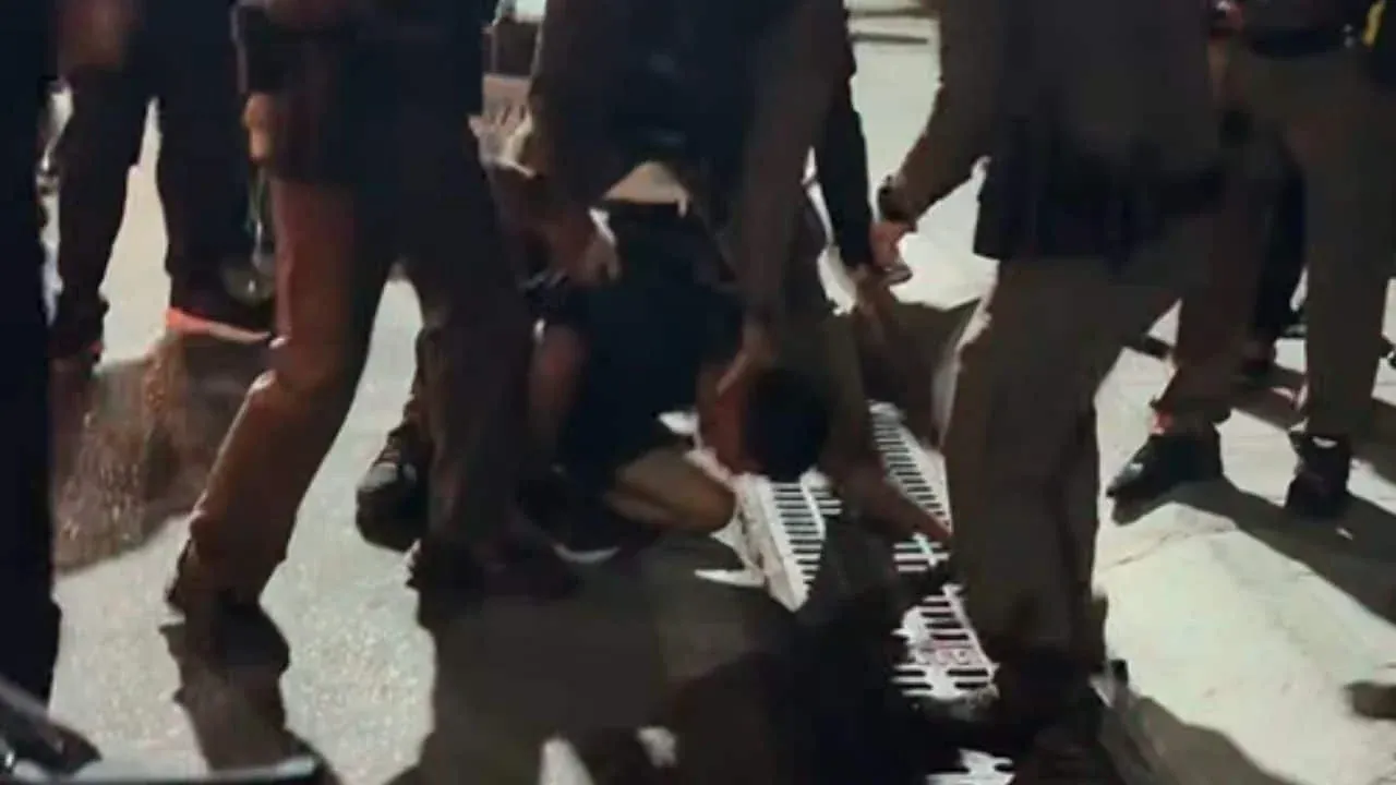 파타야에서 미군 병사 폭행 현장