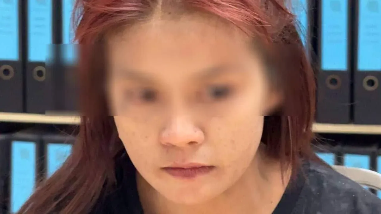 파손되고 혈흔이 묻은 빌린 차량