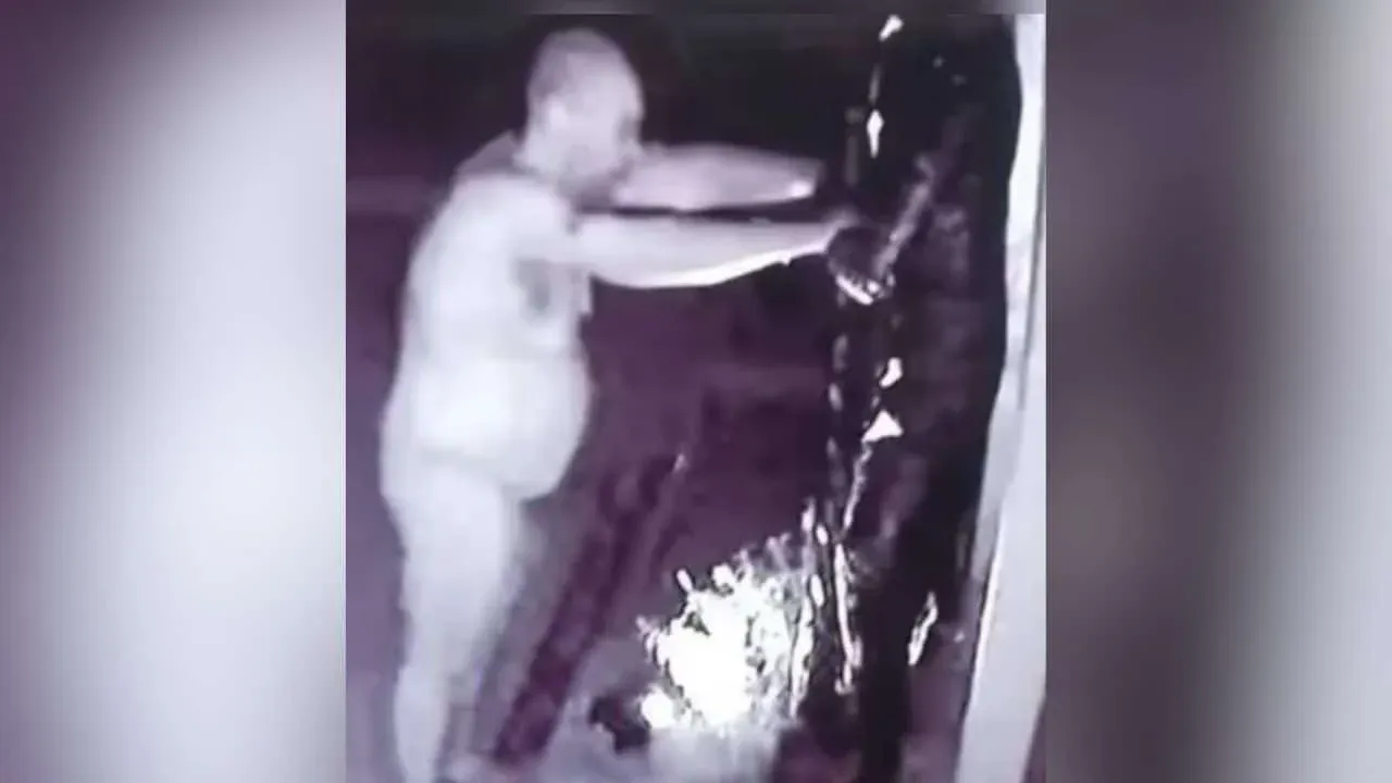 파타야 나체 외국인 체포 장면