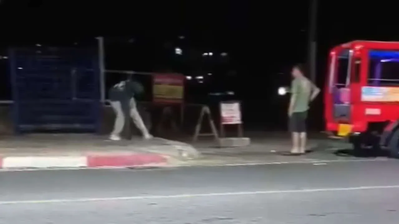 사건 현장의 트랜스여성과 관련 영상 캡처