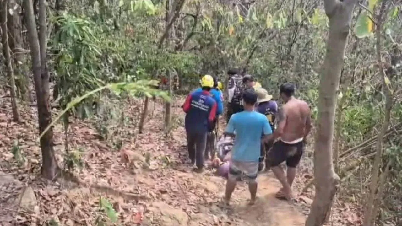 파타야에서 구조된 외국인 부상자