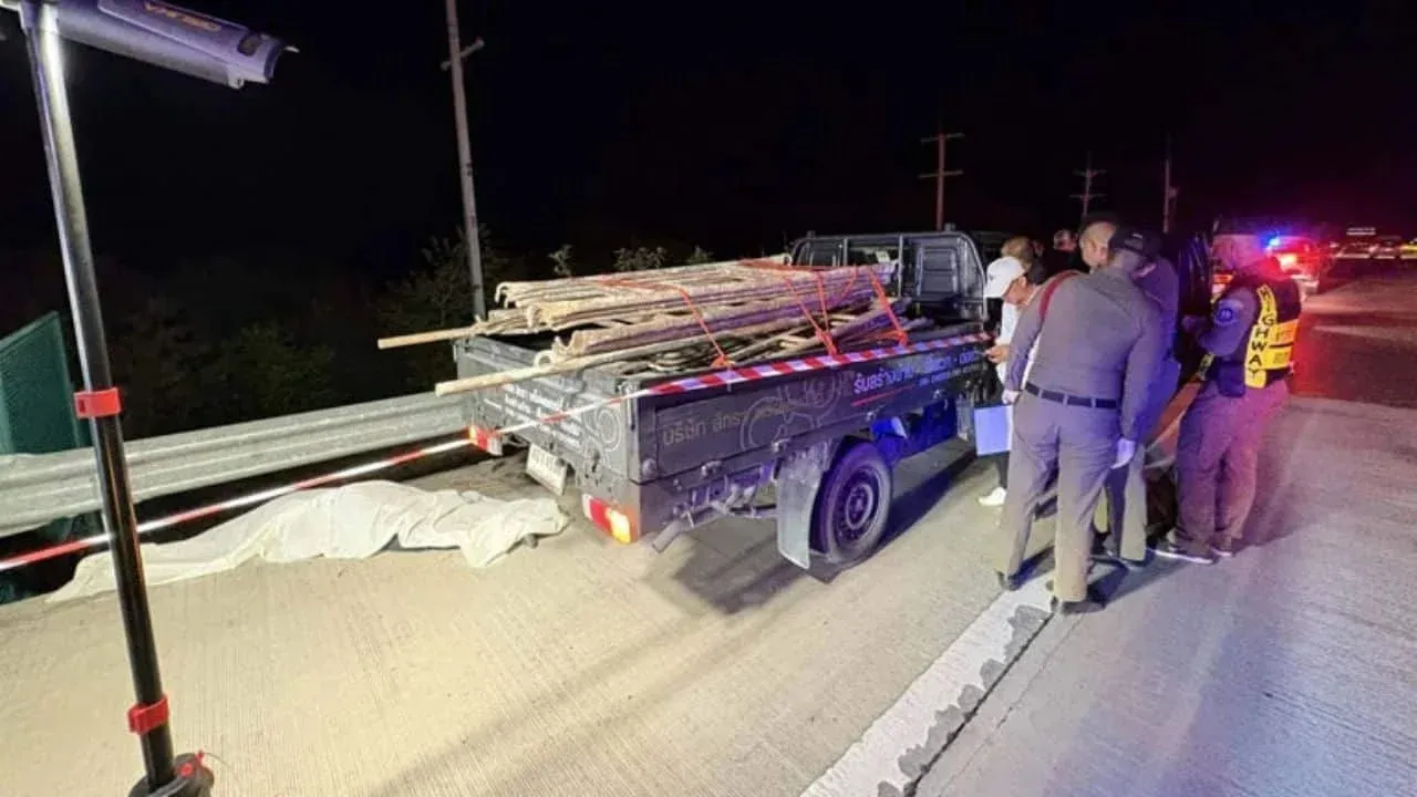 나콘라차시마 M6 고속도로 총격 사건 현장 조사