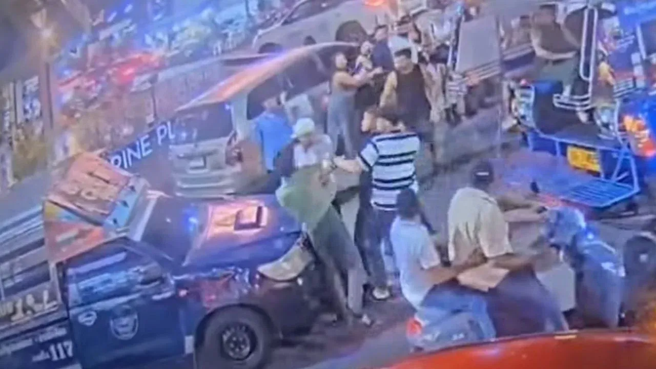 파타야 도로에서 폭행당한 일본인 남성