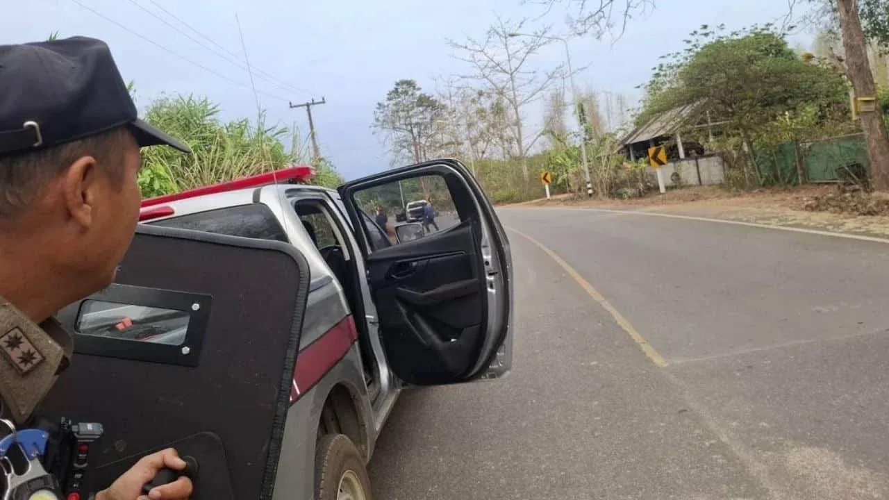 난주 경찰과 용의자 간 총격전 현장