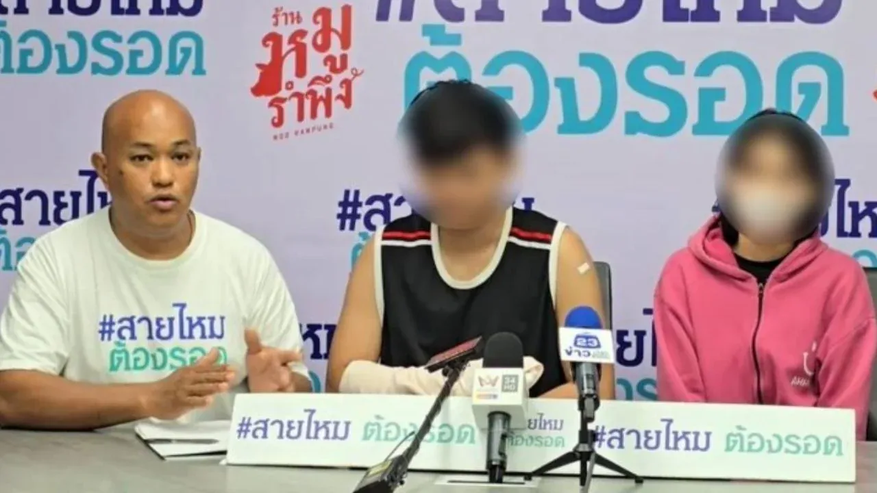 태국 여성 칼 공격 피해 현장