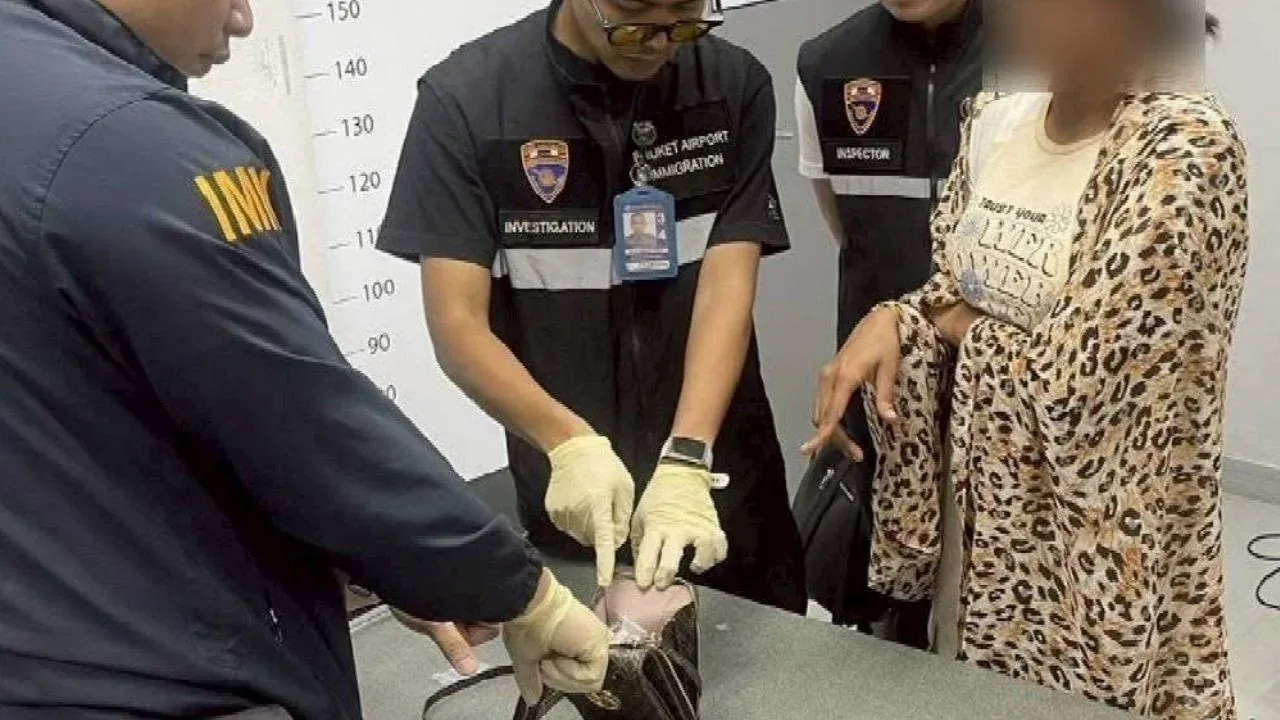 푸켓 공항에서 체포된 방글라데시 여성 관련 보도 사진