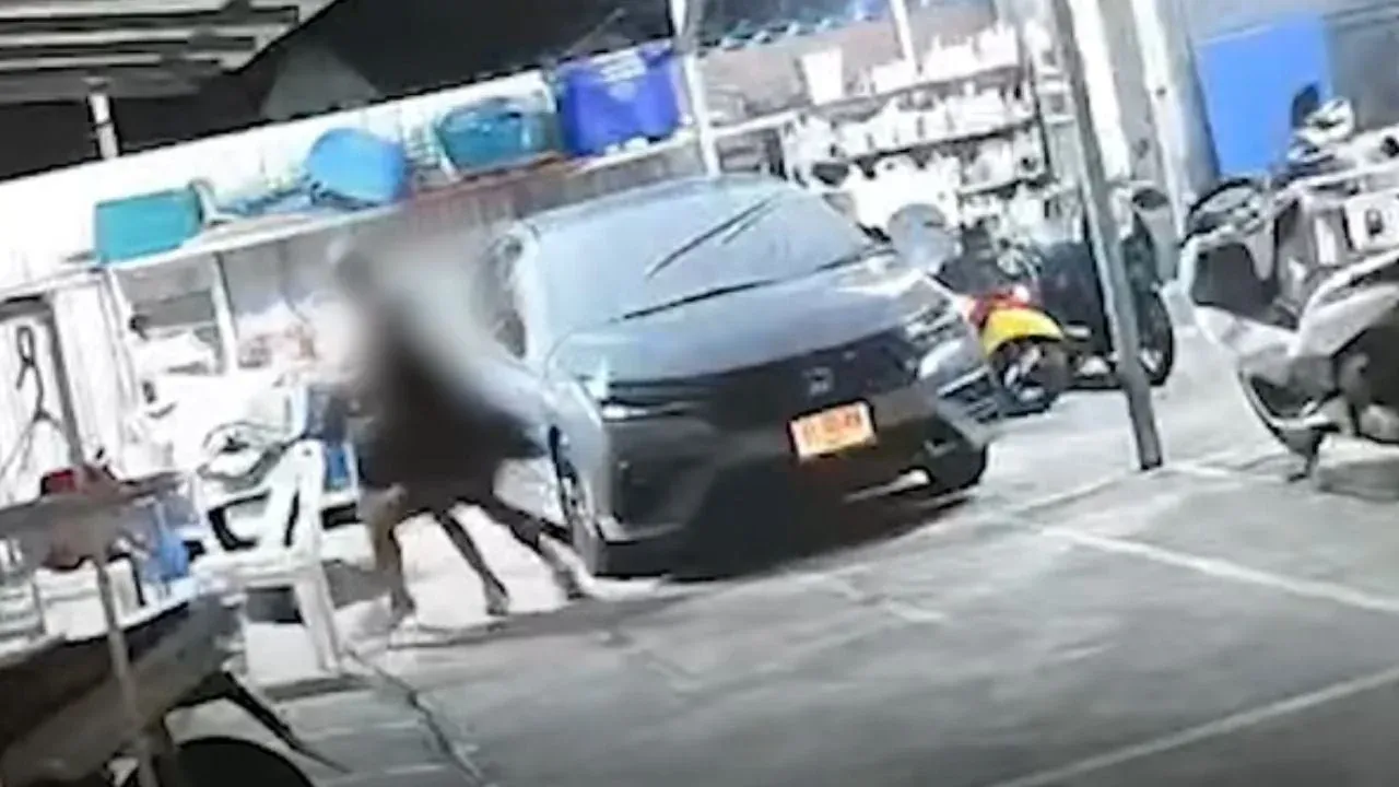 푸켓 연쇄 성추행 용의자 체포 현장