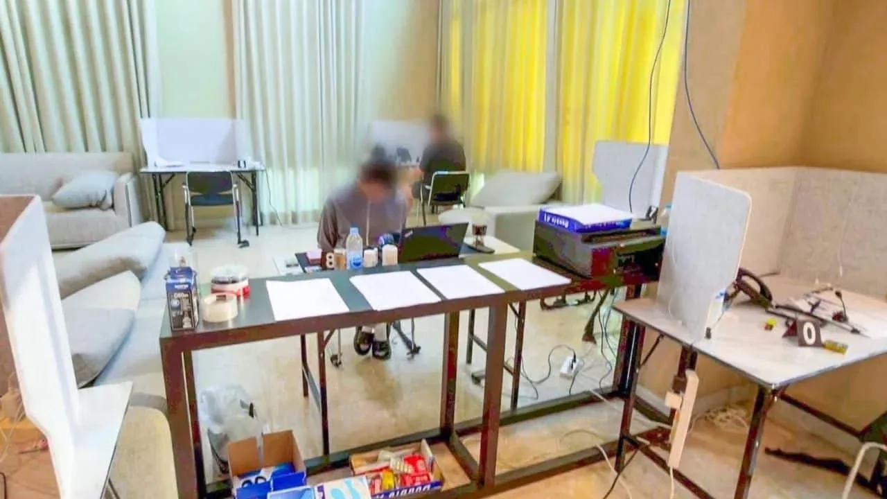 방콕에서 체포된 한국인 보이스피싱 용의자들