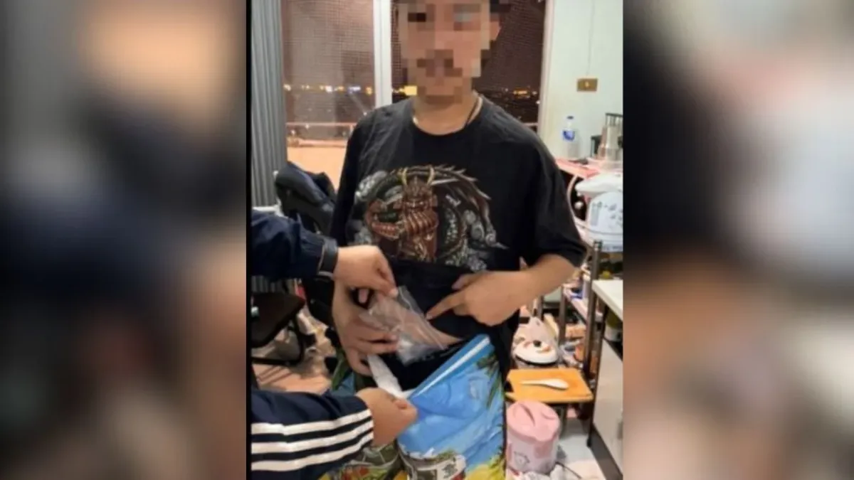 방콕에서 마약 딜러들이 체포되는 모습