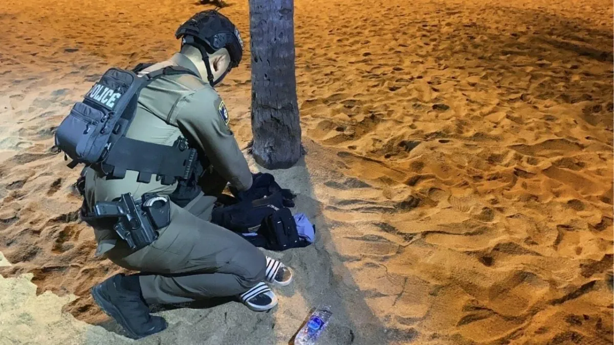 파타야 좀티엔 해변 구조 현장