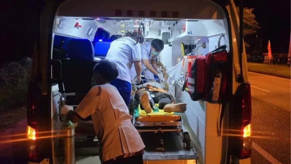 푸켓 새벽 칼부림 사건 현장